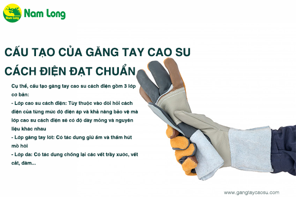 cấu tạo găng tay cao su cách điện đạt tiêu chuẩn