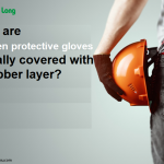 Why are woolen protective gloves usually covered with a rubber layer?