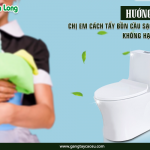 Hướng dẫn chị em cách tẩy bồn cầu sạch bong, không hại da tay