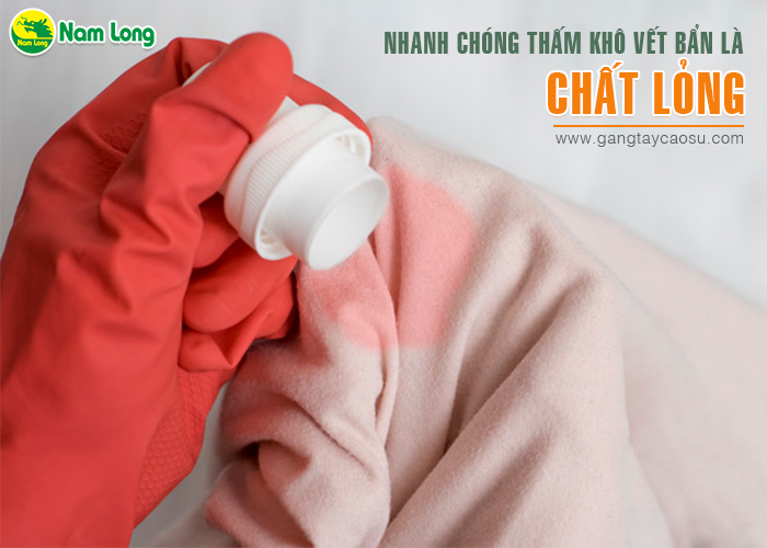 nhanh chóng thấm khô vết bẩn