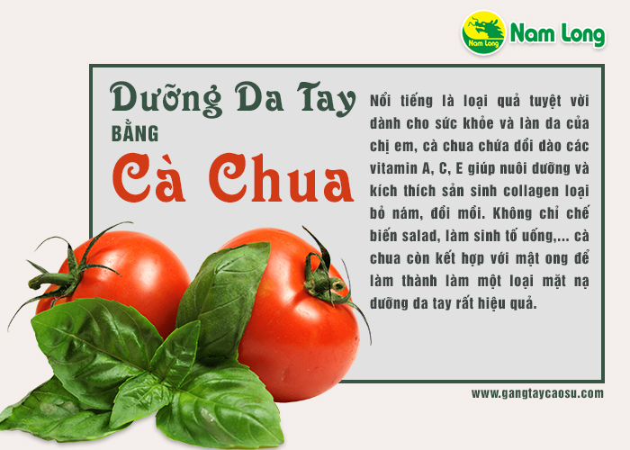 cách chăm sóc da tay bằng cà chua khá là hiệu quả đó nha