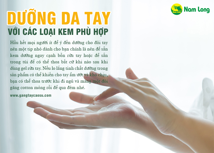 dưỡng da với các loại kem phù hợp