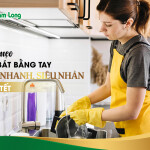 5 mẹo rửa bát bằng tay siêu nhanh, siêu nhàn mùa Tết