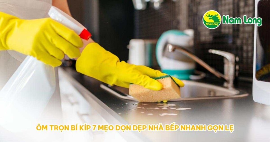 Gang tay don dep nha bep